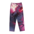thumbnail image 1 of Lsque Astronaut Riding Fiery Horse Print Women's Pajama Pants, Lounge Pant - Comfortable Home Wear,Elastic Waistband, Stylish Design-XX-Large, 1 of 9