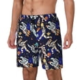 thumbnail image 1 of Lsque Astronauts in sport Pattern Swim Trunks- Bathing Suit Compression Liner - Beach Swim Shorts Swimwear - (S-3XL) - Stretch Quick Dry-3X-Large, 1 of 6
