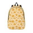 thumbnail image 1 of Lsque Autumn Fall Yellow Leaves Pattern Canvas Daypack, Durable Backpack, High-quality Versatile Backpack,Vintage Compact Backpack-Small, 1 of 6