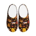 thumbnail image 1 of Lsque Autumn Forest Small Animals Lazy Pattern Womens Comfort Cotton on Scuff With Memory Foam and Anti-skid Sole Slipper-37/38, 1 of 7