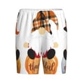 thumbnail image 1 of Lsque Autumn Gnomes Mens Sleep Pajama Shorts,Short Pajama Pants, Cotton Ultra-Soft Knit-Large, 1 of 9
