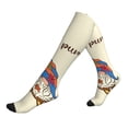 thumbnail image 1 of Lsque Autumn Gnomes1 Pattern Sport Compression Socks for Men & Women 15-20 mmHg Knee High Nurse Pregnant Running Medical and Travel Athletic, 1 of 6