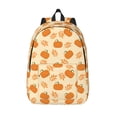 thumbnail image 1 of Lsque Autumn Leaves And Pumpkins Pattern Canvas Daypack, Durable Backpack, High-quality Versatile Backpack,Vintage Compact Backpack-Small, 1 of 6