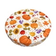 thumbnail image 1 of Lsque Autumn Plants Pattern Round Bar chair cushion covers Velvet Fabric Premium Comfort Protects from Scratches and Stains for 14-17 Inch Chair-14 inch, 1 of 7