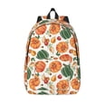 thumbnail image 1 of Lsque Autumn Pumpkins Pattern Canvas Daypack, Durable Backpack, High-quality Versatile Backpack,Vintage Compact Backpack-Medium, 1 of 6