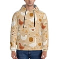 thumbnail image 1 of Lsque Autumn and Thanksgiving Pattern Casual Men's Hoodie,Hooded Sweatshirt with Kangaroo Pocket,Pullover Hoodie-4X-Large, 1 of 7