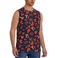 thumbnail image 1 of Lsque Autumnal Forest Print Men's Cotton Blend Sleeveless Muscle Shirts (S-3XL)- Moisture Wicking, Odor Protection, UPF 30+,Small, 1 of 8