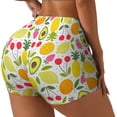thumbnail image 1 of Lsque Avocado And Pineapple Pattern High Waisted Biker Shorts for Women-Tummy Control Fitness Athletic Workout Running Yoga Gym Shorts,Moisture-Wicking-XX-Large, 1 of 9