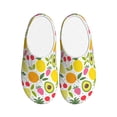 thumbnail image 1 of Lsque Avocado And Pineapple Pattern Womens Comfort Cotton on Scuff With Memory Foam and Anti-skid Sole Slipper-42/43, 1 of 7