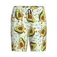 thumbnail image 1 of Lsque Avocado Doing Sport Mens Sleep Pajama Shorts,Short Pajama Pants, Cotton Ultra-Soft Knit-Small, 1 of 9