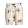 thumbnail image 1 of Lsque Avocado Doing Sport Yoga Mens Sleep Pajama Shorts,Short Pajama Pants, Cotton Ultra-Soft Knit-X-Large, 1 of 9