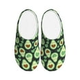 thumbnail image 1 of Lsque Avocado Heart Pattern Womens Comfort Cotton on Scuff With Memory Foam and Anti-skid Sole Slipper-39/40, 1 of 7