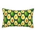 thumbnail image 1 of Lsque Avocado Pattern Pillow Case – Soft & Cozy Throw Pillow Cover, Hypoallergenic Cushion Case for Sleeping Women with Envelope Closure-16"x24", 1 of 6