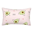 thumbnail image 1 of Lsque Avocado Doing Sport Yoga Pattern Pillow Case – Soft & Cozy Throw Pillow Cover, Hypoallergenic Cushion Case for Sleeping Women with Envelope Closure-16"x24", 1 of 1