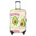 thumbnail image 1 of Lsque Avocado Work Out Printed Luggage Cover, Travel Luggage Protector,Scratch and Dirt Resistant, Fits 18-32 Inch Luggage - Large, 1 of 9