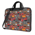 thumbnail image 1 of Lsque BBQ Icons Pattern Laptop Bag – Portable & Slim Single-Shoulder Computer Case with Adjustable Strap, Protective, Lightweight for 13”/14”/15.6” Laptops, 1 of 8