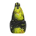 thumbnail image 1 of Lsque Ball Pattern Cross Chest Bag Diagonally – Premium Durable Front Chest Sling with Adjustable Padded Strap, High-Capacity Storage, 1 of 8