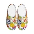 thumbnail image 1 of Lsque Balls Pattern Womens Comfort Cotton on Scuff With Memory Foam and Anti-skid Sole Slipper-35/36, 1 of 7