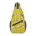 thumbnail image 1 of Lsque Banana A Pattern Cross Chest Bag Diagonally – Premium Durable Front Chest Sling with Adjustable Padded Strap, High-Capacity Storage, 1 of 8