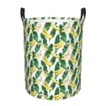 thumbnail image 1 of Lsque Banana Tree Leaves Pattern Laundry Hamper Basket, Tall Woven Rope Hamper Basket for Clothes, Lightweight Storage Basket, Collapsible Waterproof-Medium, 1 of 6