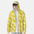 thumbnail image 1 of Lsque Bananas On A Striped UPF 50+ Lightweight Sun Protection Men's Women's Long Sleeve Shirt, Hoodie Performance -Medium, 1 of 9