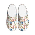thumbnail image 1 of Lsque Barbecue Gnomes Pattern Womens Comfort Cotton on Scuff With Memory Foam and Anti-skid Sole Slipper-44/45, 1 of 7