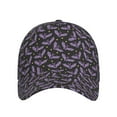 thumbnail image 1 of Lsque Bat Purple Baseball Cap Trucker Low Profile Hat Golf Dad Hat Adjustable Original Classic Unconstructed Plain Cap Men Women, 1 of 9