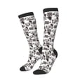 thumbnail image 1 of Lsque Beach Printed Crew Socks Men's Women's LightWeight Thin Casual Calf Socks ,Knee High Socks,Cotton Socks, 1 of 9