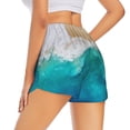 thumbnail image 1 of Lsque Beach Printed Women's Running Shorts with Liner Pockets,Elastic Quick Dry Workout Athletic Gym Yoga Shorts,Womens High Waist Shorts-XX-Large, 1 of 9
