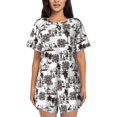 thumbnail image 1 of Lsque Beach Women's Short-Sleeved Pajama Set - 2 Piece Soft and Lightweight Sleepwear Set-4X-Large, 1 of 9
