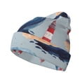 thumbnail image 1 of Lsque Beacon In The Huge Waves Of The Surf Pattern Knitted Beanie, Unisex Winter Hat, Knit Hat Winter Beanies Thick Fisherman Beanies Cuffed Plain Skull Caps, 1 of 6