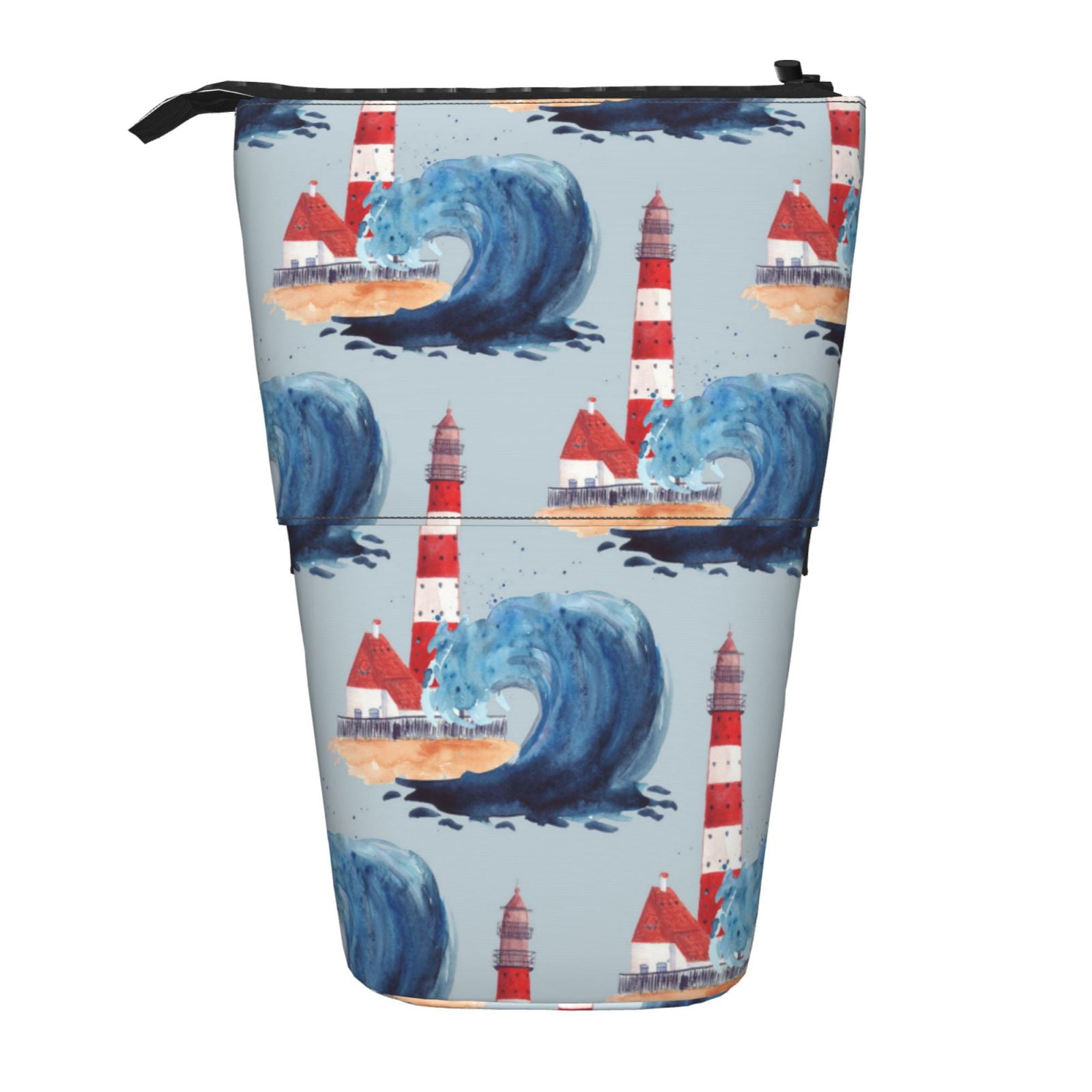 Lsque Beacon In The Huge Waves Of The Surf Pattern Telescopic Pencil ...
