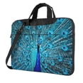 thumbnail image 1 of Lsque Beautiful Blue Peacock Pattern Laptop Bag – Portable & Slim Single-Shoulder Computer Case with Adjustable Strap, Protective, Lightweight for 13”/14”/15.6” Laptops, 1 of 8