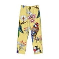 thumbnail image 1 of Lsque Beautiful Bright Birds And Flowers Print Men's Pajama Pants, Lounge Pant - Comfortable Home Wear,Elastic Waistband, Stylish Design-X-Large, 1 of 9