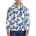 thumbnail image 1 of Lsque Beautiful Butterflies Pattern Casual Men's Hoodie,Hooded Sweatshirt with Kangaroo Pocket,Pullover Hoodie-4X-Large, 1 of 7