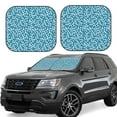 thumbnail image 1 of Lsque Beautiful Floral 2 PCS Windshield Sun Shade | CarFoldable Window Covers | Car Accessories Reflect UV for Universal Cars SUV Truck | Small, 1 of 7