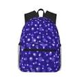 thumbnail image 1 of Lsque Beautiful Purple Snowflakes Classic Casual Backpack - Large Capacity Water-Resistant Backpack for School, Work, Travel, and Outdoor Activities, 1 of 8