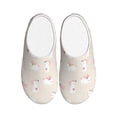 thumbnail image 1 of Lsque Beautiful Rabbit Pattern Womens Comfort Cotton on Scuff With Memory Foam and Anti-skid Sole Slipper-46/47, 1 of 7