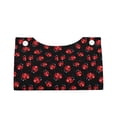 thumbnail image 1 of Lsque Beautiful Red Ladybug Printed Long Tissue Box Cover Holder, Facial Paper Organizer Dispenser,Triangle with Bottom Belt, PVC Leather Decorative Organizer, 1 of 9
