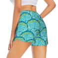 thumbnail image 1 of Lsque Beautiful Seashells Printed Women's Running Shorts with Liner Pockets,Elastic Quick Dry Workout Athletic Gym Yoga Shorts,Womens High Waist Shorts-Large, 1 of 9