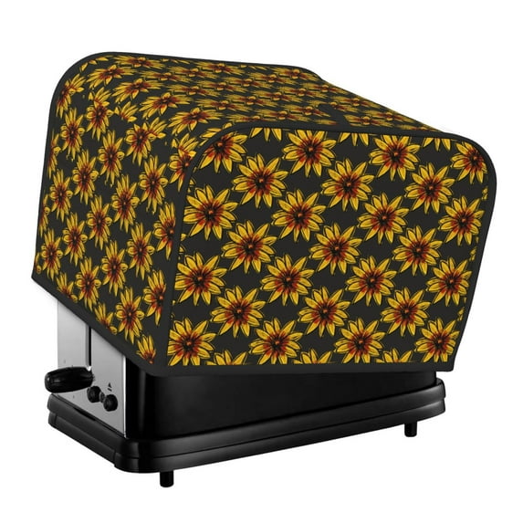 Lsque Beautiful Sunflower Print 4 Slice Toaster Cover , Kitchen Appliance Dustproof Protector , Toaster Protector Dustproof Kitchen Appliance Cover