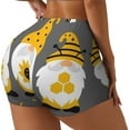 thumbnail image 1 of Lsque Bee Kind Pattern High Waisted Biker Shorts for Women-Tummy Control Fitness Athletic Workout Running Yoga Gym Shorts,Moisture-Wicking-XX-Large, 1 of 9