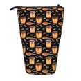 thumbnail image 1 of Lsque Bee and Honey Pattern Telescopic Pencil Bag Pen Holder Stationery Case, Stand-up Retractable Transformer Bag Organizer, 1 of 6