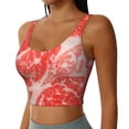 thumbnail image 1 of Lsque Beef Steaks Printed Women'S Sports Bra, Compression, Moisture Wicking, High-Impact Sports Bra For Women,Supportive sports bra-Small, 1 of 9