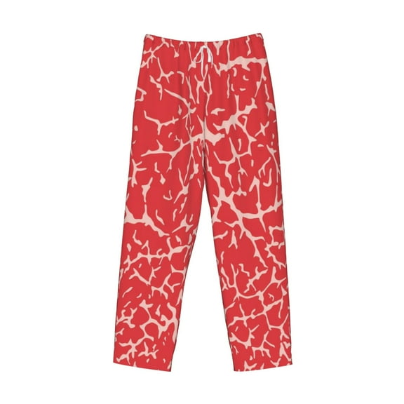 Lsque Beef2 Print Men's Pajama Pants, Lounge Pant - Comfortable Home Wear,Elastic Waistband, Stylish Design-Medium