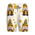 thumbnail image 1 of Lsque Beekeeper Gnome Holding A Glass Mens Sleep Pajama Shorts,Short Pajama Pants, Cotton Ultra-Soft Knit-X-Large, 1 of 9
