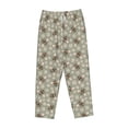 thumbnail image 1 of Lsque Bees And Chamomile Print Women's Pajama Pants, Lounge Pant - Comfortable Home Wear,Elastic Waistband, Stylish Design-Small, 1 of 9