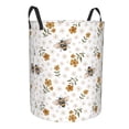 thumbnail image 1 of Lsque Bees And Flowers pattern Laundry Hamper Basket, Tall Woven Rope Hamper Basket for Clothes, Lightweight Storage Basket, Collapsible Waterproof-, 1 of 8
