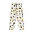 thumbnail image 1 of Lsque Bees And Rainbows Print Men's Pajama Pants, Lounge Pant - Comfortable Home Wear,Elastic Waistband, Stylish Design-Medium, 1 of 9