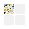 thumbnail image 1 of Lsque Bees Collecting Nectar Pattern 4" Drink Coasters Set of 4, PVC Leather Absorbent Coasters, Table Coaster Set Decorative Coffee Cup Coasters Housewarming Gift -Square, 1 of 6